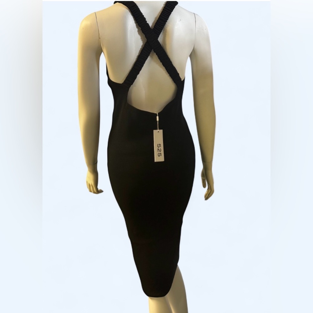 525 America Black Midi Dress Size Small, NWT - Picture 7 of 10